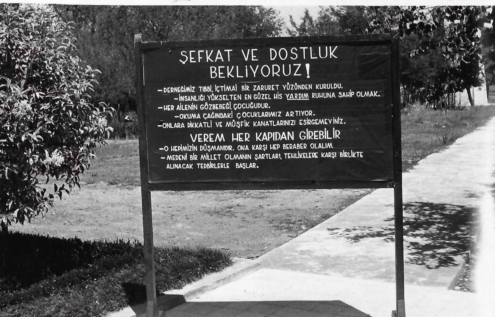 Derneğin tarihinden bir fotoğraf